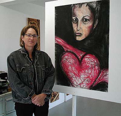 Irene-Grundel-ved et tidligere vaerk.JPG (38301 bytes)